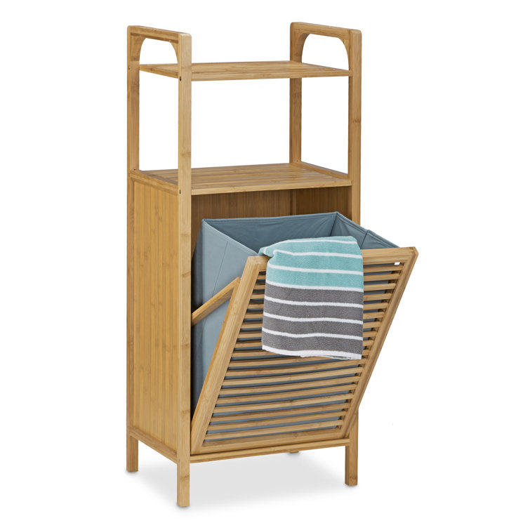 August Grove Laundry Bin with Shelf & Reviews Wayfair.co.uk